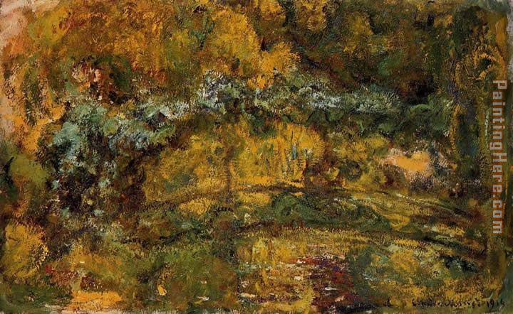 Claude Monet The Footbridge over the Water-Lily Pone